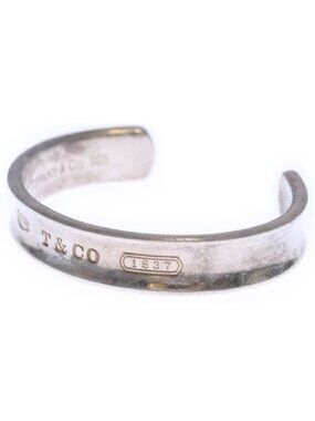Tiffany & Co Narrow Bangle Bracelet Silver